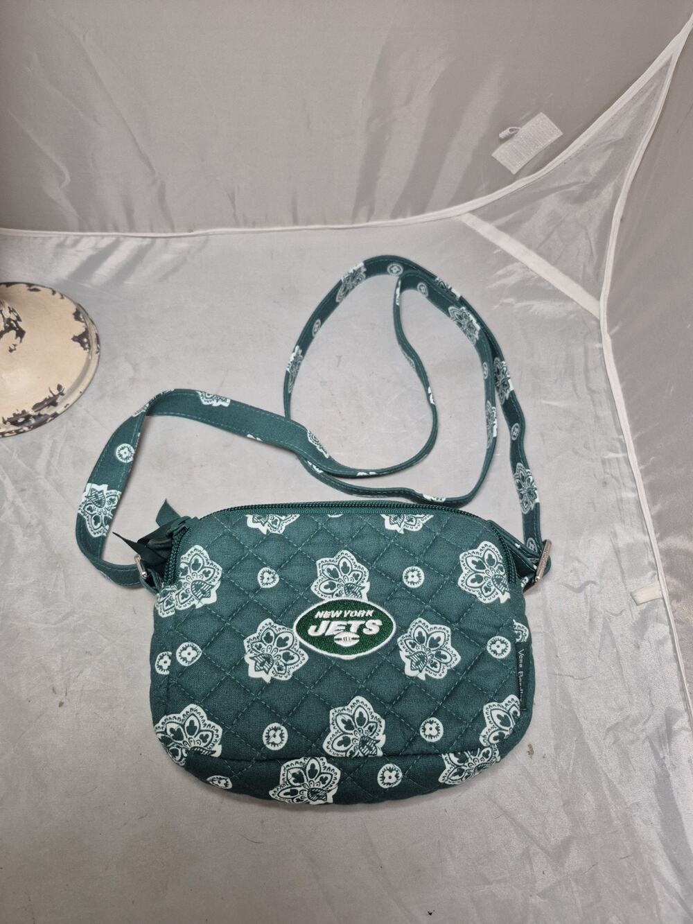 💥 Vera Bradley New York NY Jets NWOT Small Stadium RFID Crossbody Purse